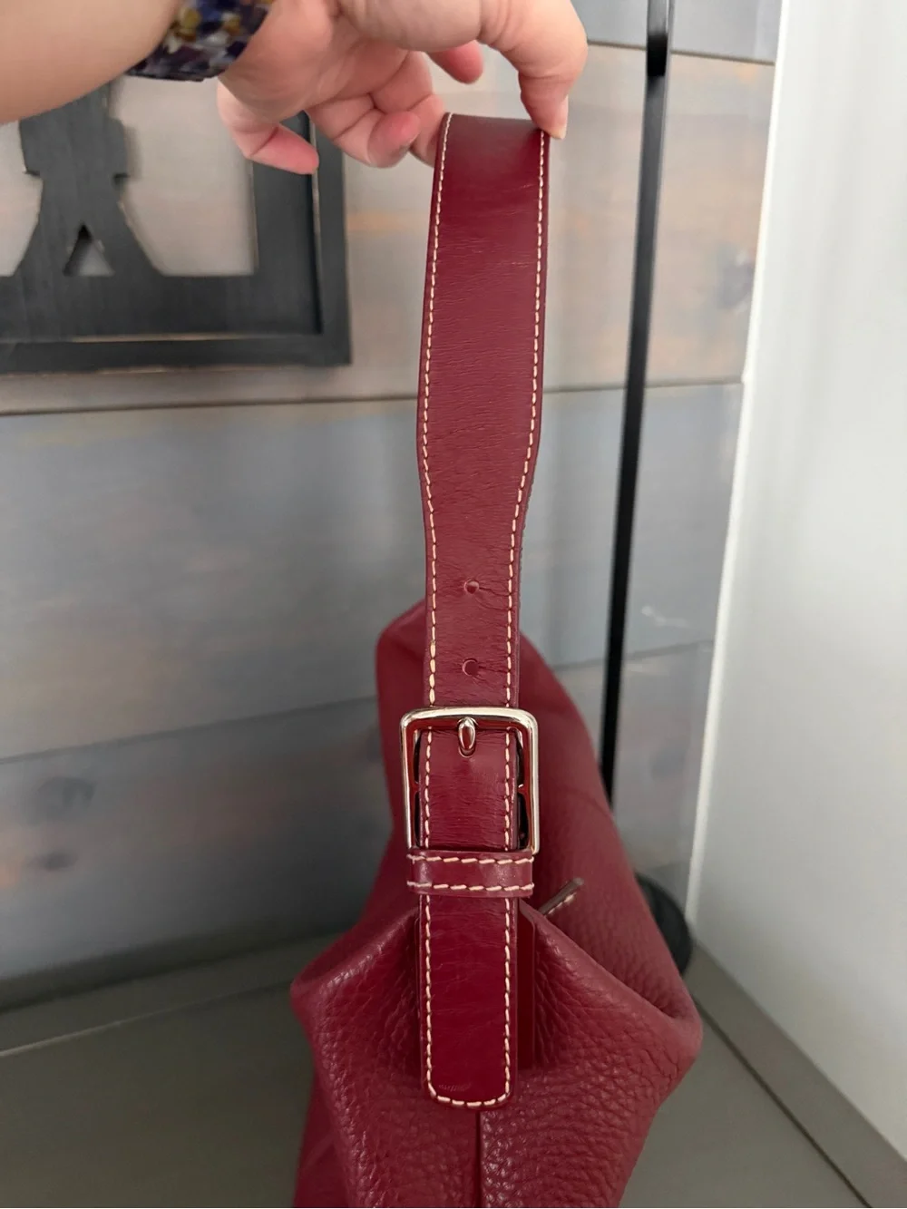 Dooney & Bourke Pebble Leather Hobo - Flawed, Please Read - Picture 7 of 14